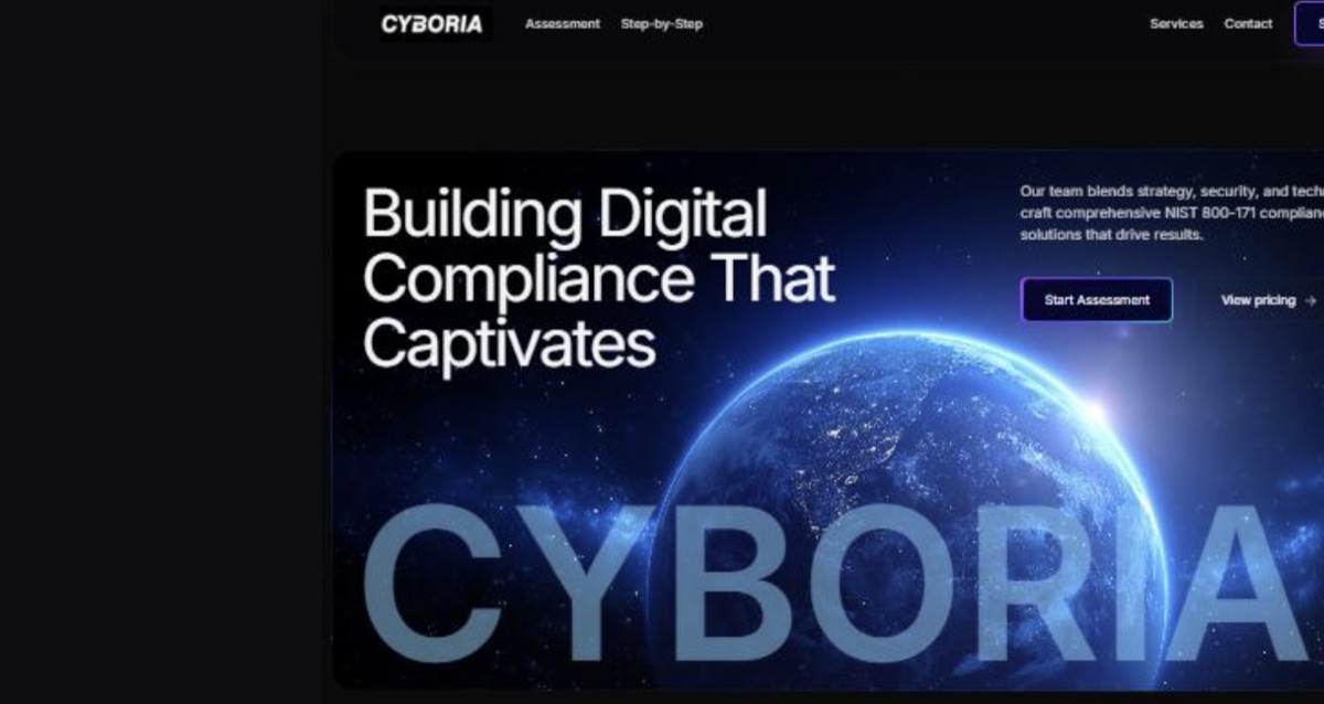 Cyboria — AI compliance automation platform screenshot